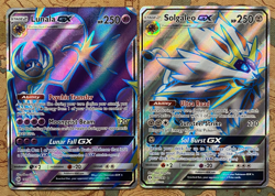Pokemon Card TCG - Lunala & Solgaleo GX Full Art Ultra Rare Sun & Moon Near Mint - Image 2