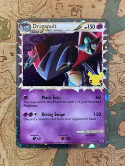Pokemon Card TCG - Dragapult PRIME SWSH132 Black Star Promo Celebrations NM - Image 1