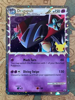 Pokemon Card TCG - Dragapult PRIME SWSH132 Black Star Promo Celebrations NM - Image 2