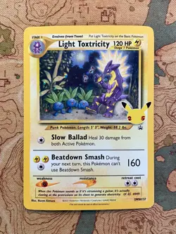 Pokemon Card TCG - Light Toxtricity SWSH137 Black Star Promo Celebrations NM - Image 1