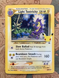 Pokemon Card TCG - Light Toxtricity SWSH137 Black Star Promo Celebrations NM - Image 2
