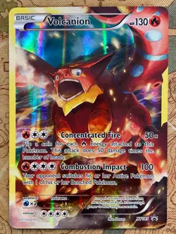 Pokemon Card TCG - Volcanion XY185 Black Star Promo XY Promos Near Mint - Image 2