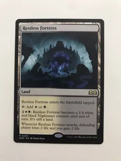 Restless Fortress MTG Magic the Gathering Card NM Near Mint WOE - Image 1