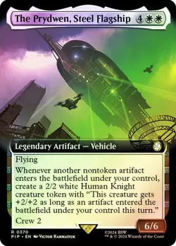 MTG - The Prydwen, Steel Flagship - Foil - Extended Art - Fallout - Magic - Image 1