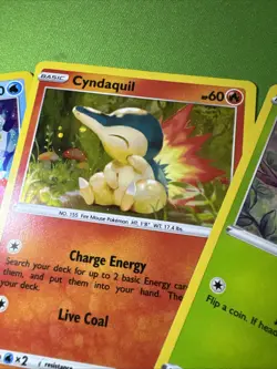 Pokemon TCG Rowlet SWSH220 Cyndaquil SWSH221 Oshawott SWSH222 Cosmos Holo NM - Image 3