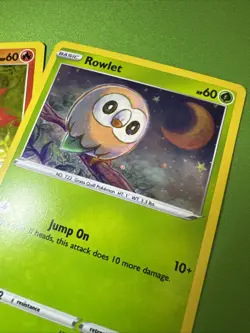 Pokemon TCG Rowlet SWSH220 Cyndaquil SWSH221 Oshawott SWSH222 Cosmos Holo NM - Image 4