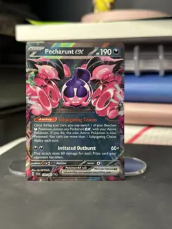 Pecharunt EX 039/064 Shrouded Fable Double Rare Holo Pokemon TCG Card - Image 1