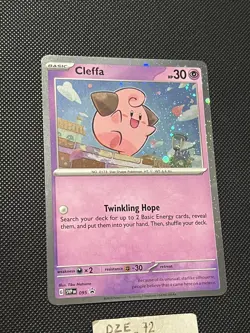 Pokemon Temporal Forces - Cleffa - SVP 095 - Cosmos Holo Rare - BLISTER PROMO - Image 5