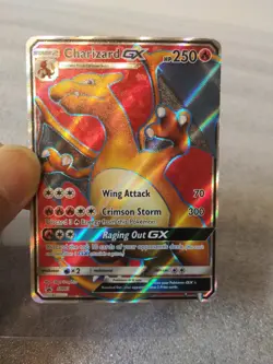 2017 POKEMON BLACK STAR PROMO CHARIZARD GX #SM60 HOLO FOIL - Image 1