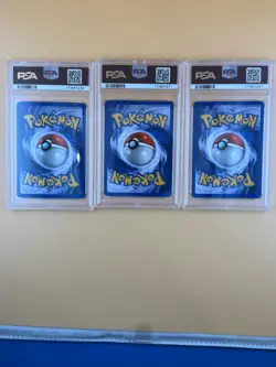 Pokemon Charmeleon Wartortle Ivysaur Base set PSA 8 - Image 2