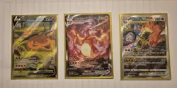 Pokemon TCG Charizard SWSH260v SWSH 261 VMAX And SWSH262 VSTAR PROMO TRIO SET - Image 1