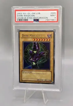 Yugioh 2002 LOB DARK MAGICIAN PSA 9 ENG - Image 1