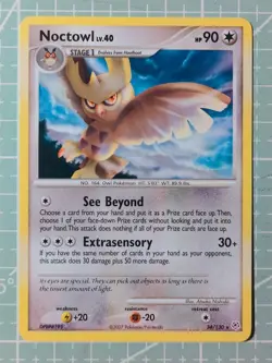 34/130 Noctowl Rare: Pokemon Trading Card Game TCG Pokemon diamond & Pearl - Image 1