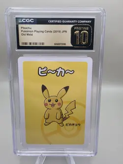PIKACHU OLD MAID 2019 Pokemon Japanese Playing Card - CGC PRISTINE 10 - Image 1