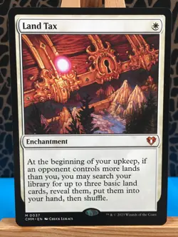 MTG - Land Tax. Commander Masters. Mythic - White Enchantment. - Image 1