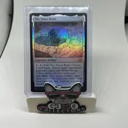 MTG Magic the Gathering The Stone Brain (247/416) The Brothers' War NM FOIL - Image 1
