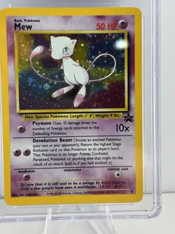 2000 POKEMON PROMO BLACK STAR POKEMON LEAGUE #9 MEW-HOLO CGC 8.5 NM/MINT+ - Image 2