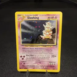 Slowking - 14/111 - Edge Partial Swirl Left - Neo Genesis Holo Pokemon TCG WOTC - Image 1