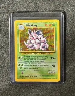 1999 Pokemon TCG Nidoking Holo Base Unlimited Rare 11/102 LP-Excellent - Image 4