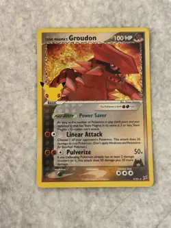 Pokemon TCG Team Magma's Groudon 9/95 Celebrations 25th Anniversary - NM/MINT - Image 1