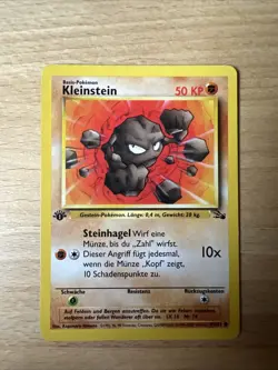 Pokemon TCG | Kleinstein 47/62 | Fossil | 1. Edition | Deutsch - Image 1
