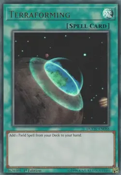 Yugioh! LP Terraforming - DUOV-EN088 - Ultra Rare - 1st Edition Lightly Played, - Image 1