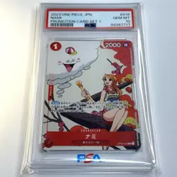 PSA 10 GEM MINT JAPANESE ONE PIECE 2023 NAMI OP01-016 PROMOTION CARD - Image 1
