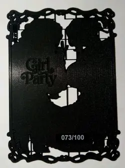 Kochou Shinoba Kanroji Mitsuri /100 Waifu Black Metal Card Goddess Story TCG - Image 3