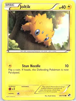 Joltik 44/114 Non Holo Black and White - Pokemon Card - NM - Image 1