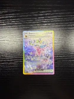 Pokemon TCG Espeon EX Prismatic Evolutions Holo Card 155/131 Near Mint SIR - Image 1