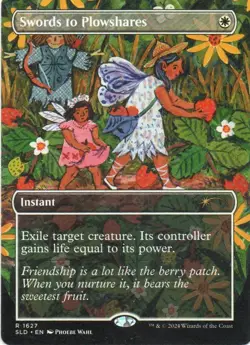 MTG: Secret lair Drop Series: Swords to Plowshares: Lightly Played Condition - Image 1