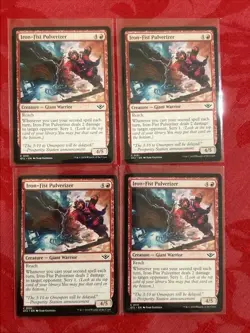 4x MTG - Iron-Fist Pulverizer - Outlaws of Thunder Junction NM Magic x4 - Image 1