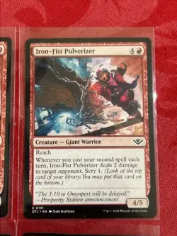 4x MTG - Iron-Fist Pulverizer - Outlaws of Thunder Junction NM Magic x4 - Image 2