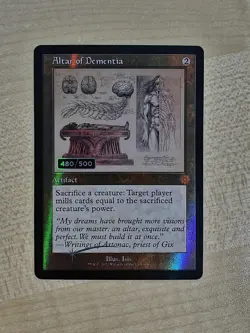 MTG Altar of Dementia Serialized Foil NM 480/500 - Image 1