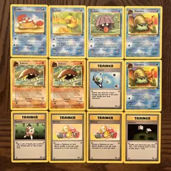 12 Card Lot Vintage Pokemon Team Rocket Set NM - Image 1