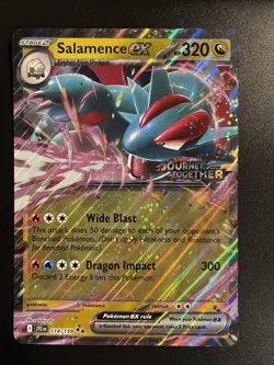 JUMBO Salamence ex 114/159 Journey Together Stamped Promo Pokemon NM - Image 1