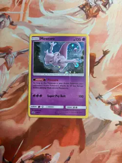 Mewtwo SM77 Sun & Moon Ultra Rare Holo Black Star Promo Pokemon TCG - Image 1