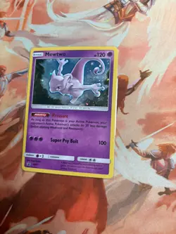 Mewtwo SM77 Sun & Moon Ultra Rare Holo Black Star Promo Pokemon TCG - Image 2