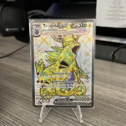 Pokemon TCG Tyranitar ex 211/197 SV03: Obsidian Flames Holo NM - Image 1