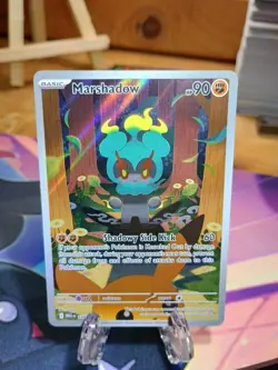 Pokemon TCG - Marshadow Illustration Rare 146/132 - Mega Evolution Pack Fresh NM - Image 1