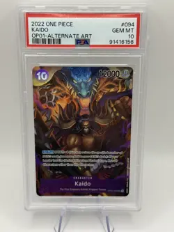 PSA 10 - Kaido (OP01-094) Special Parallel Alt Art from the One Piece Card Game. - Image 1