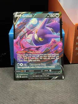 Pokemon TCG Crobat v SWSH Black Star Promos Holo Card SWSH110 NM/M - Image 3