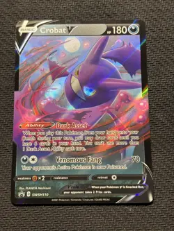 Pokemon TCG Crobat v SWSH Black Star Promos Holo Card SWSH110 NM/M - Image 5