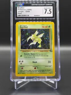 CGC 7.5 Scyther 1999 Jungle 10/64 Holo Pokemon Card - Image 1