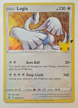Lugia Celebrations 22/25 Holo Rare Pokemon Card NM - Image 1