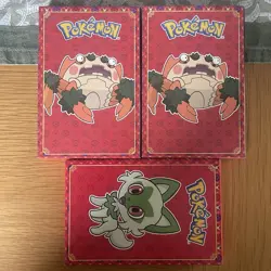 Pokemon McDonald’s Match Battle Trading Cards x3 2023 NEW SEALED Red Front - Image 1