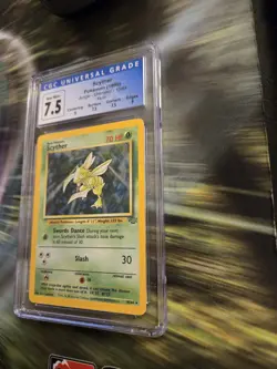 Scyther 10/64 Jungle Unlimited Holo Pokemon TCG Card CGC 7.5 with Subgrades! - Image 3