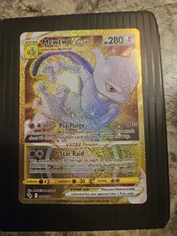 Pokemon Go TCG Mewtwo VSTAR Gold Secret Rare Card #086/078 - Image 1