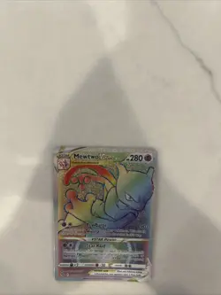 Pokemon Go Mewtwo VSTAR TCG Card Rainbow Secret Rare 079/078 Mint Condition - Image 5