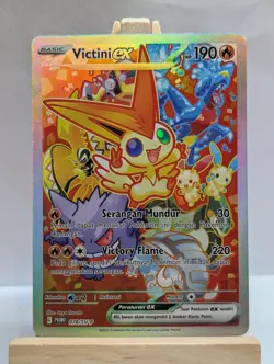 Custom Fan Art Victini EX High Quality Custom Card Foil Finish - Image 1